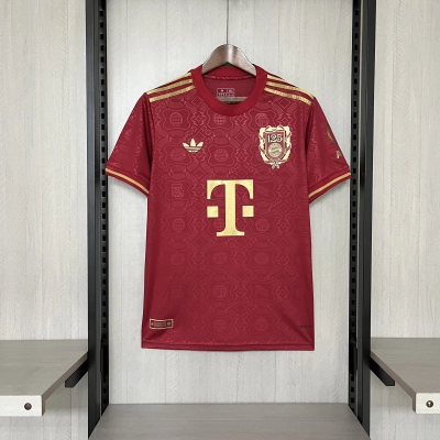 Bayern Munich 2025/26 Mens Red 125th Anniversary Jersey 01