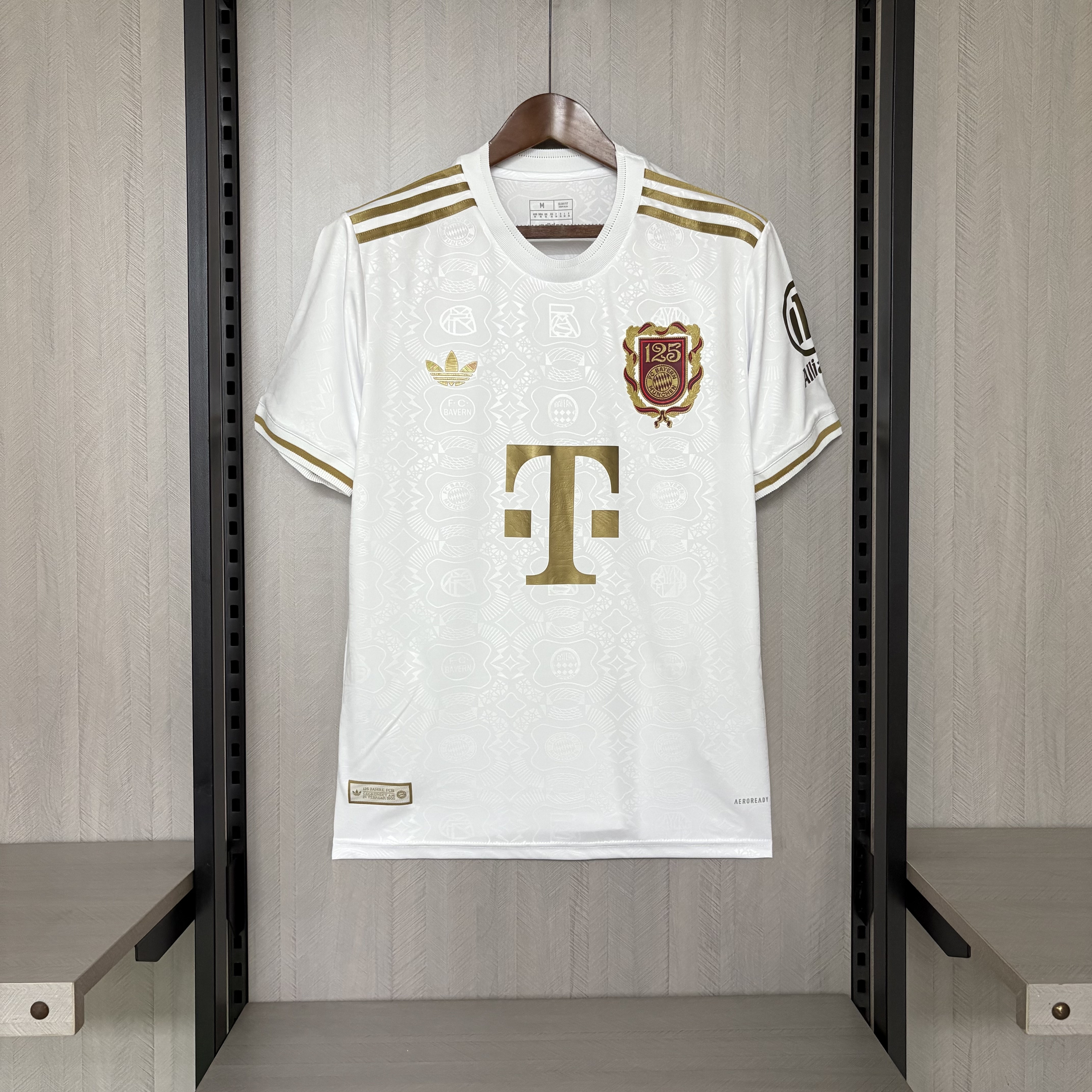 Bayern Munich 2025/26 Mens White 125th Anniversary Jersey