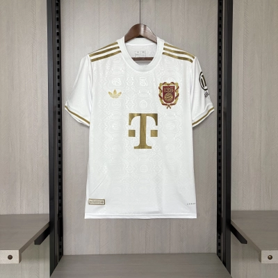 Bayern Munich 2025/26 Mens White 125th Anniversary Jersey 01