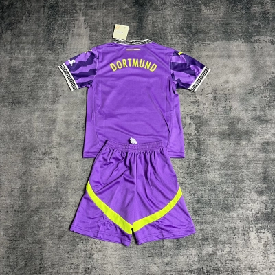 Borussia Dortmund 2025/26 Kids Purple Jersey 02