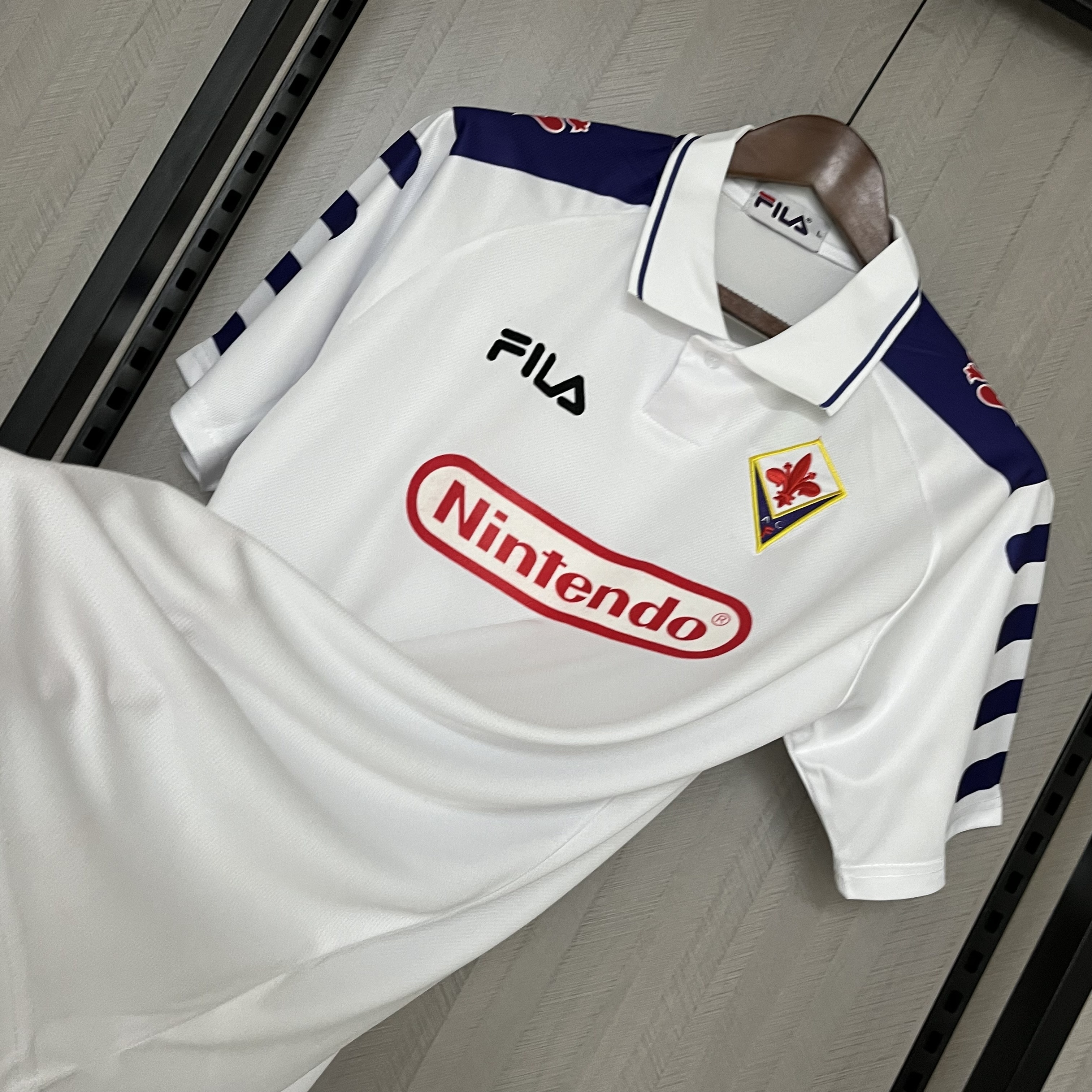 Fiorentina Mens Retro Away Jersey