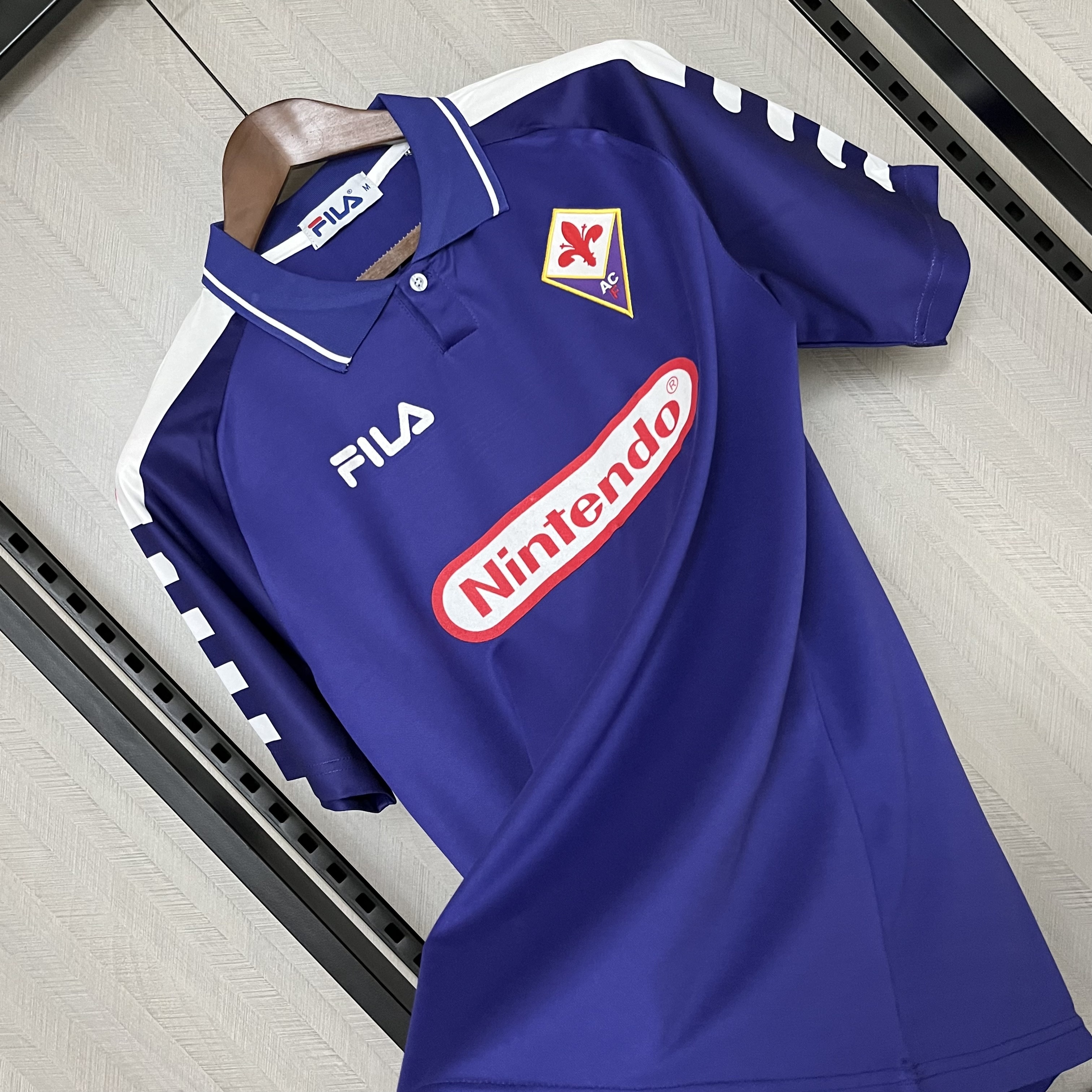 Fiorentina Mens Retro Home Jersey