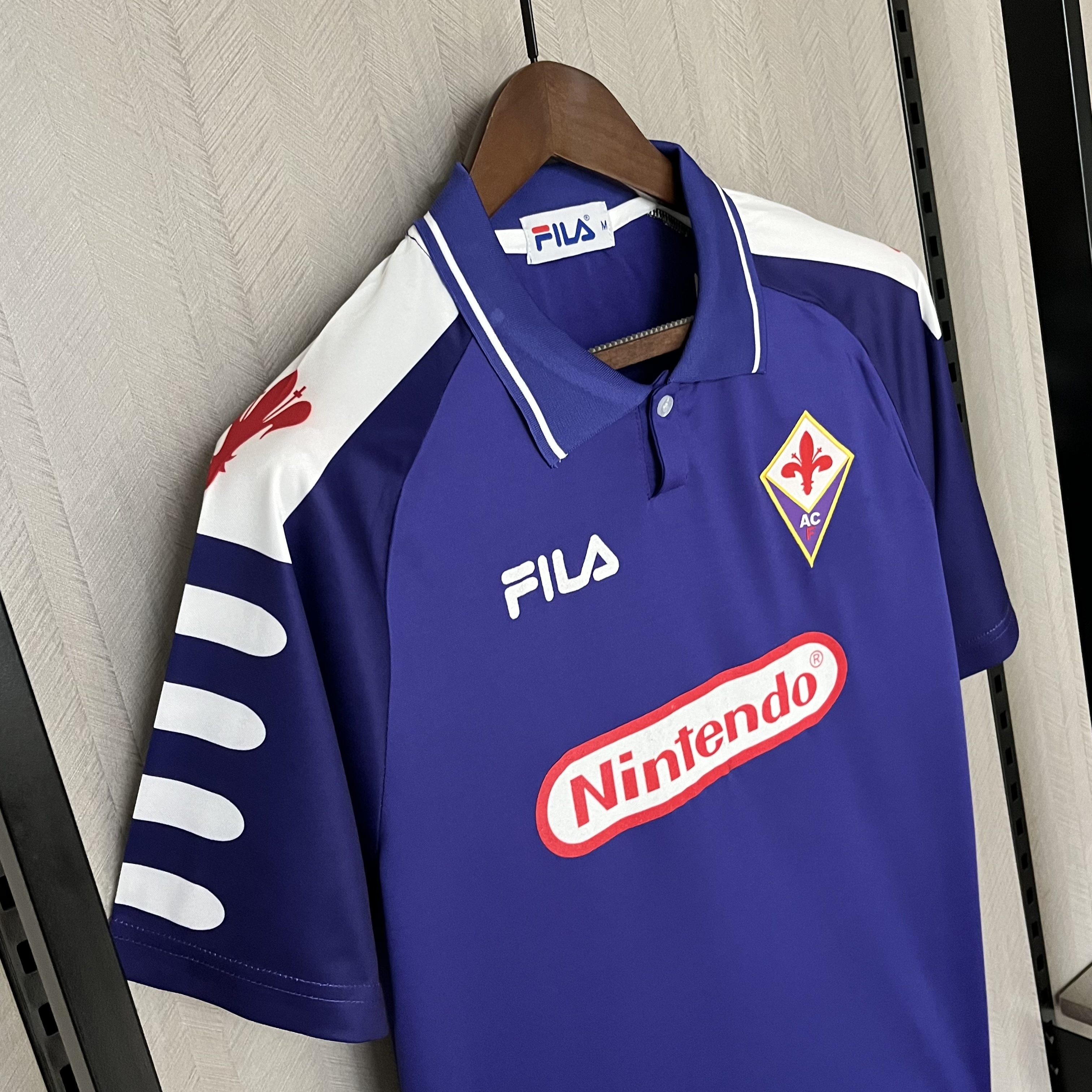Fiorentina Mens Retro Home Jersey