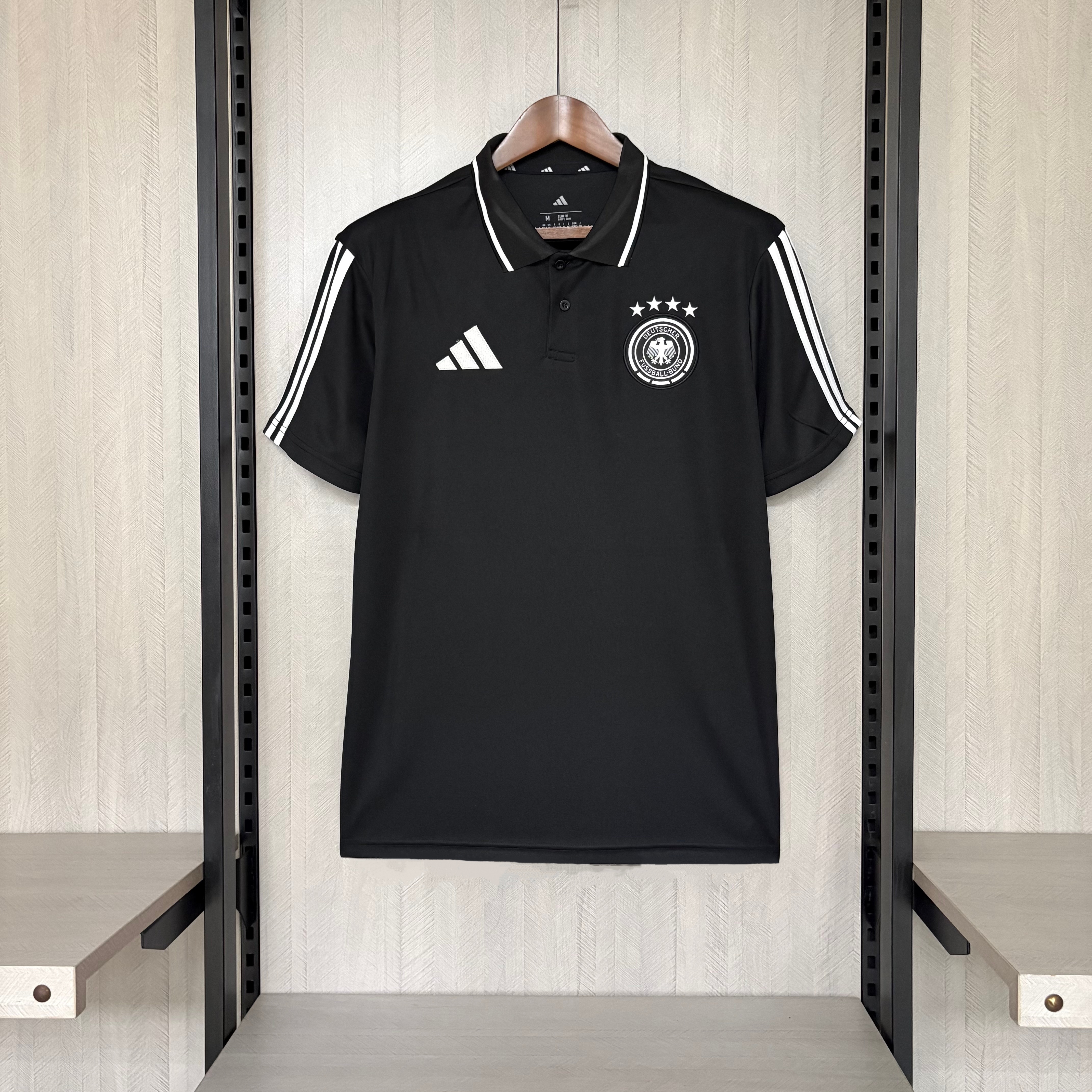Germany 2026 Mens Black Polo Shirt