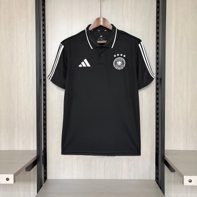 Germany 2026 Mens Black Polo Shirt 01