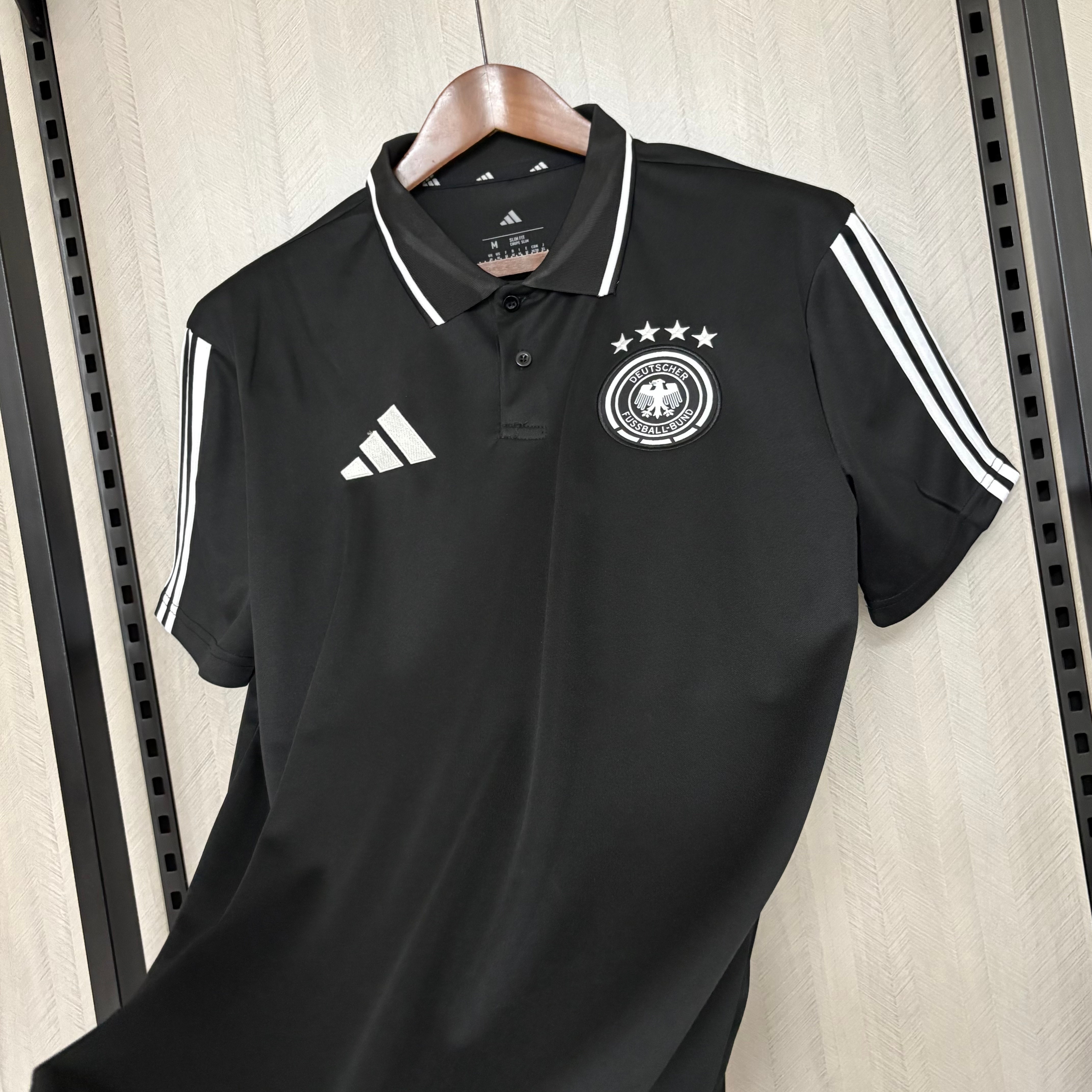 Germany 2026 Mens Black Polo Shirt
