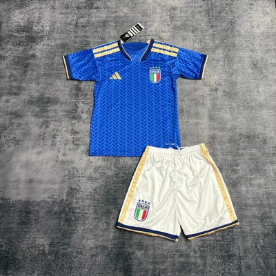 Italy Kids Home Jersey 01