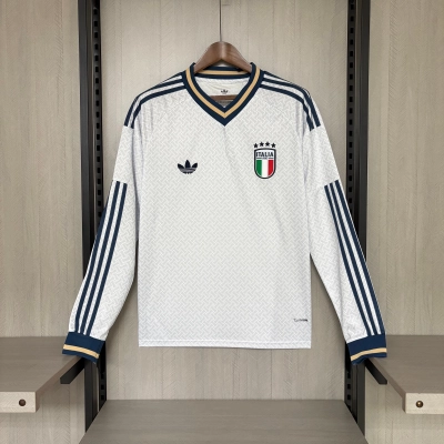 Italy Mens Long Sleeve Away Jersey 01