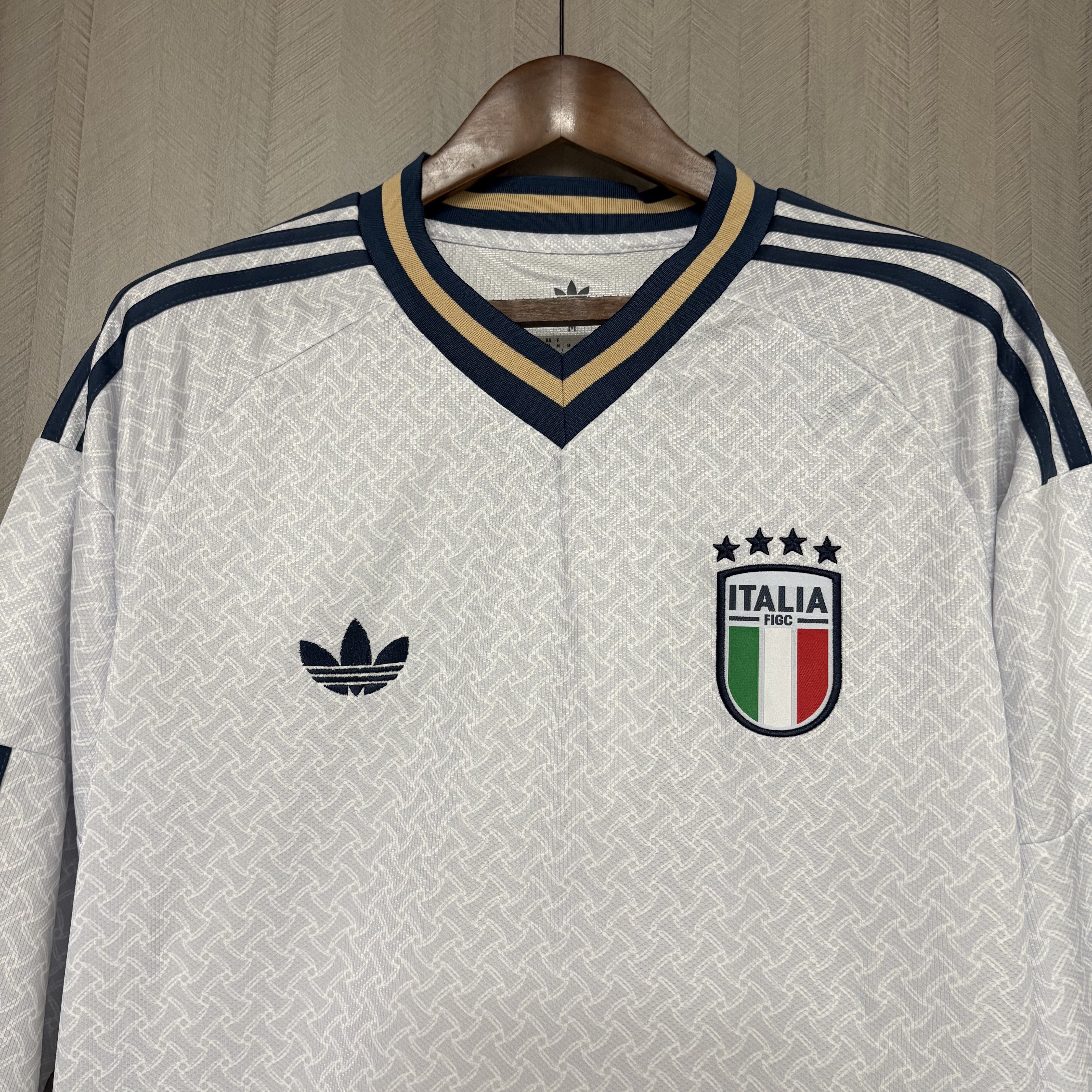 Italy Mens Long Sleeve Away Jersey