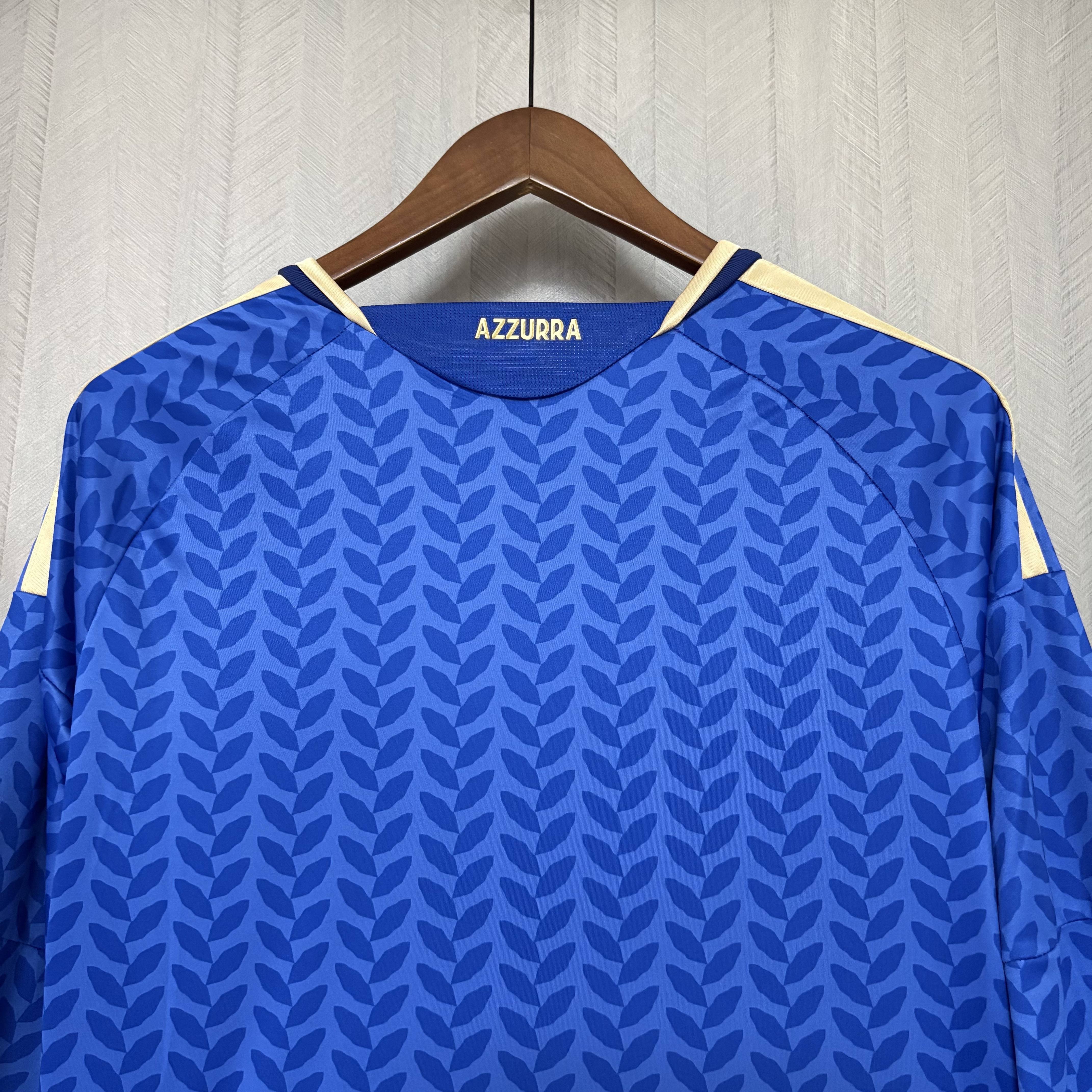 Italy Mens Long Sleeve Home Jersey