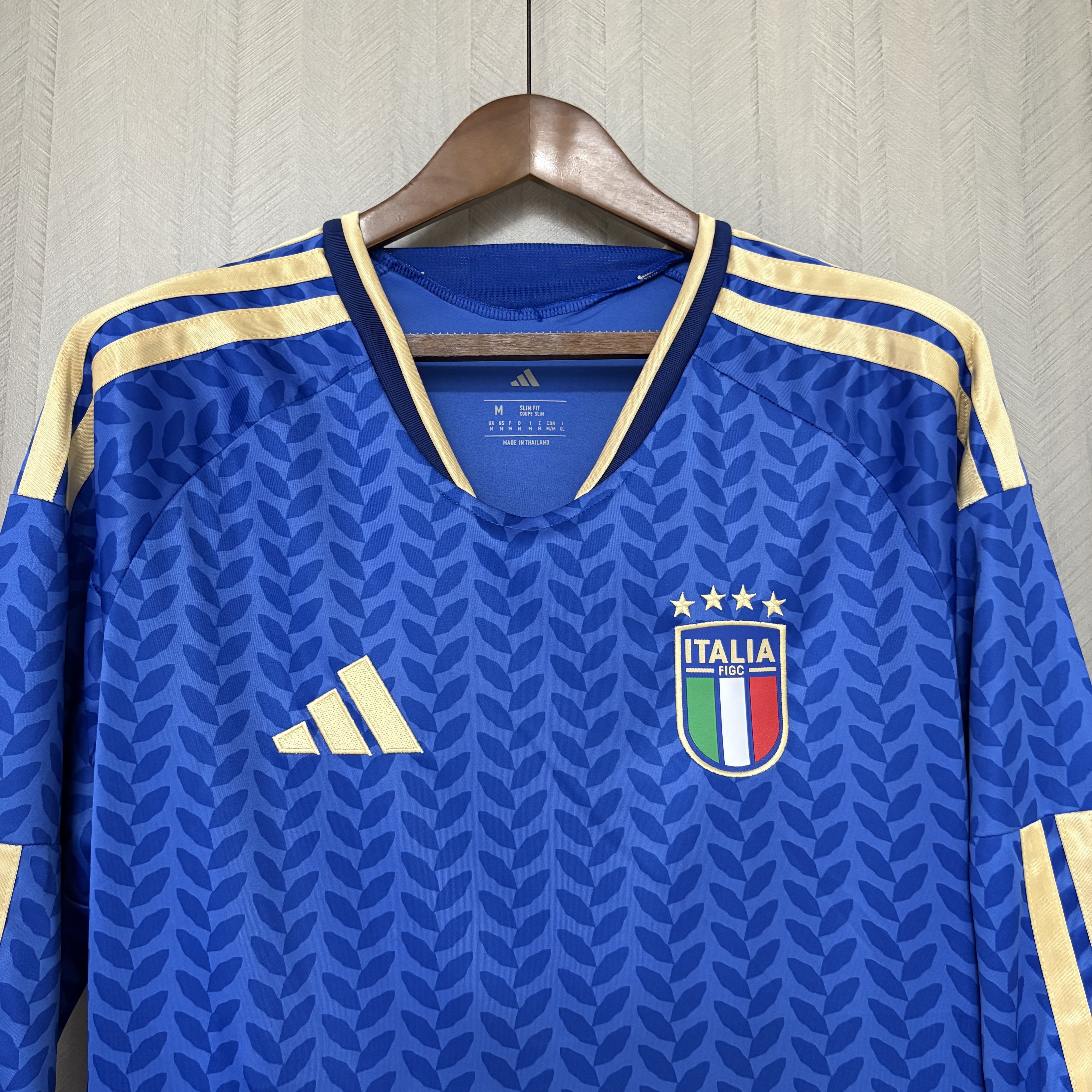 Italy Mens Long Sleeve Home Jersey