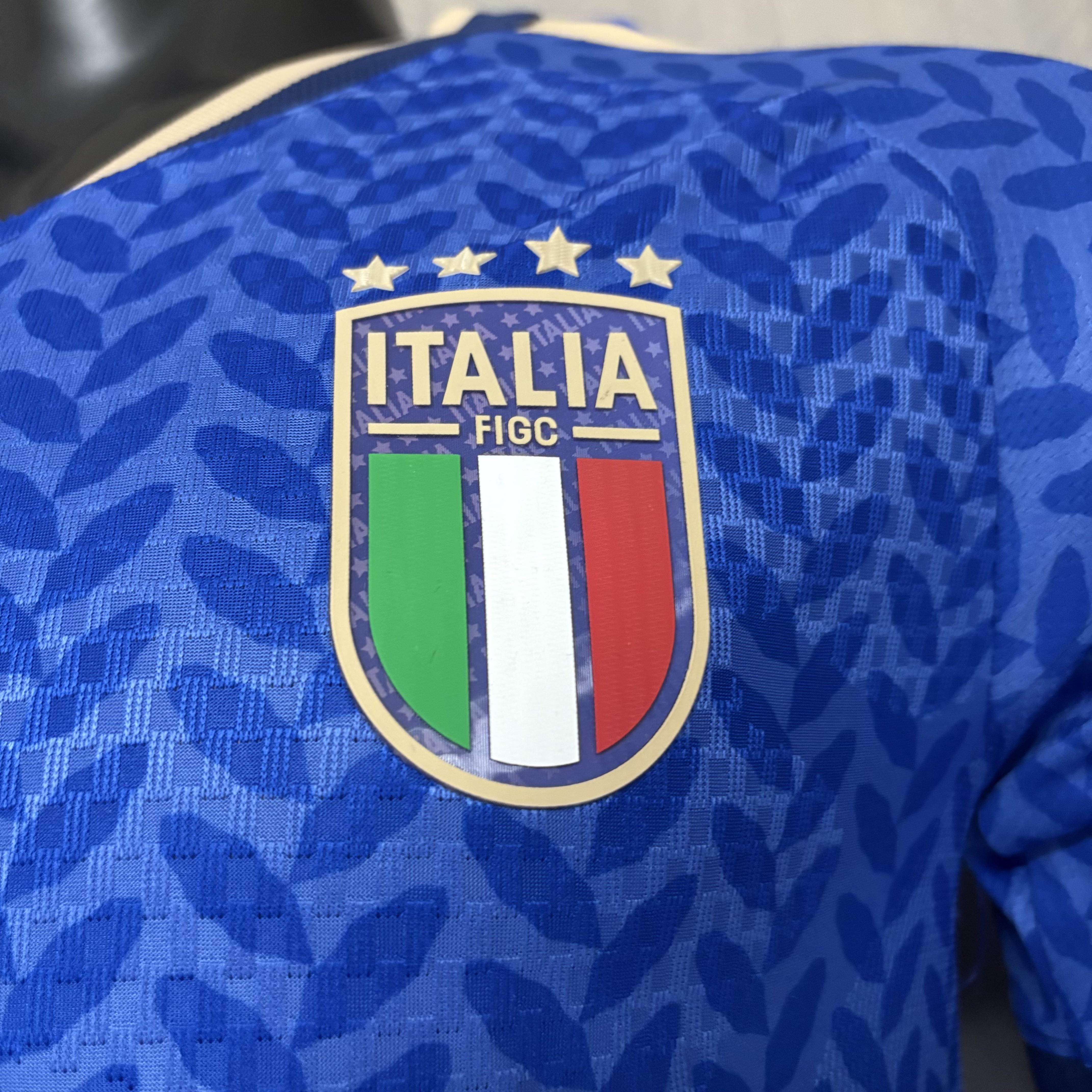 Italy Mens Player Version Home Jersey