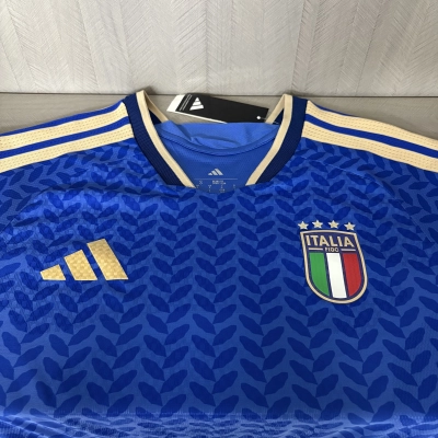 Italy Mens Player Version Long Sleeve Home Jersey 02