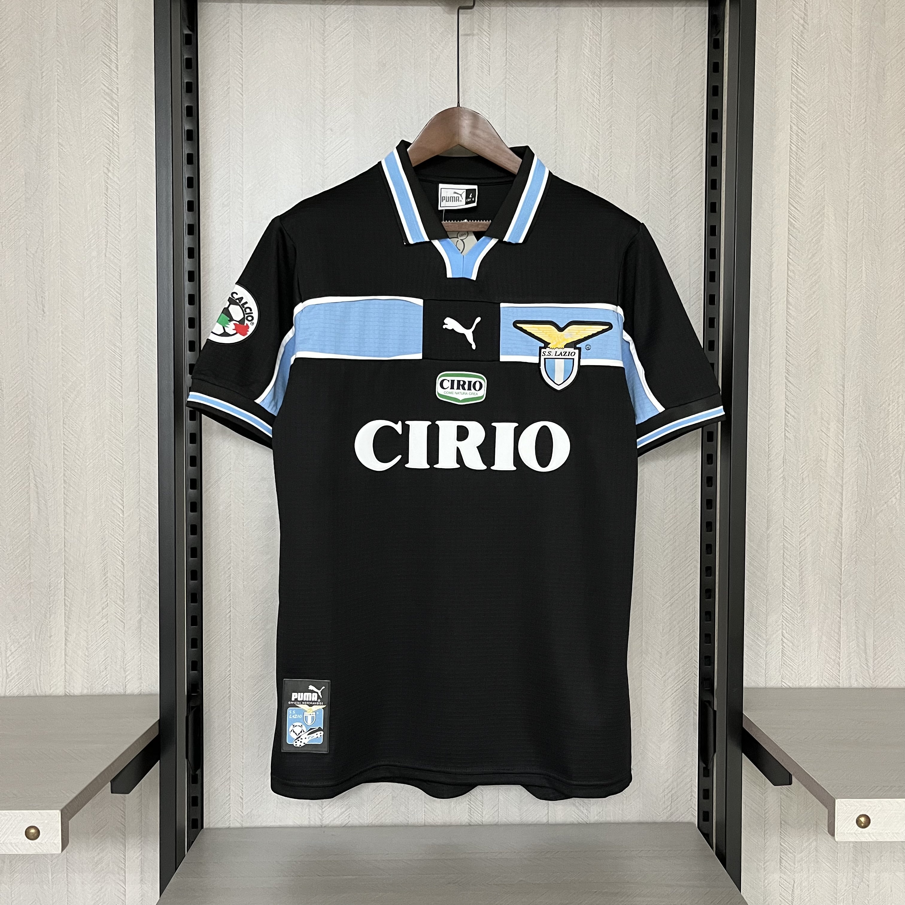 Lazio Mens Retro Away Jersey