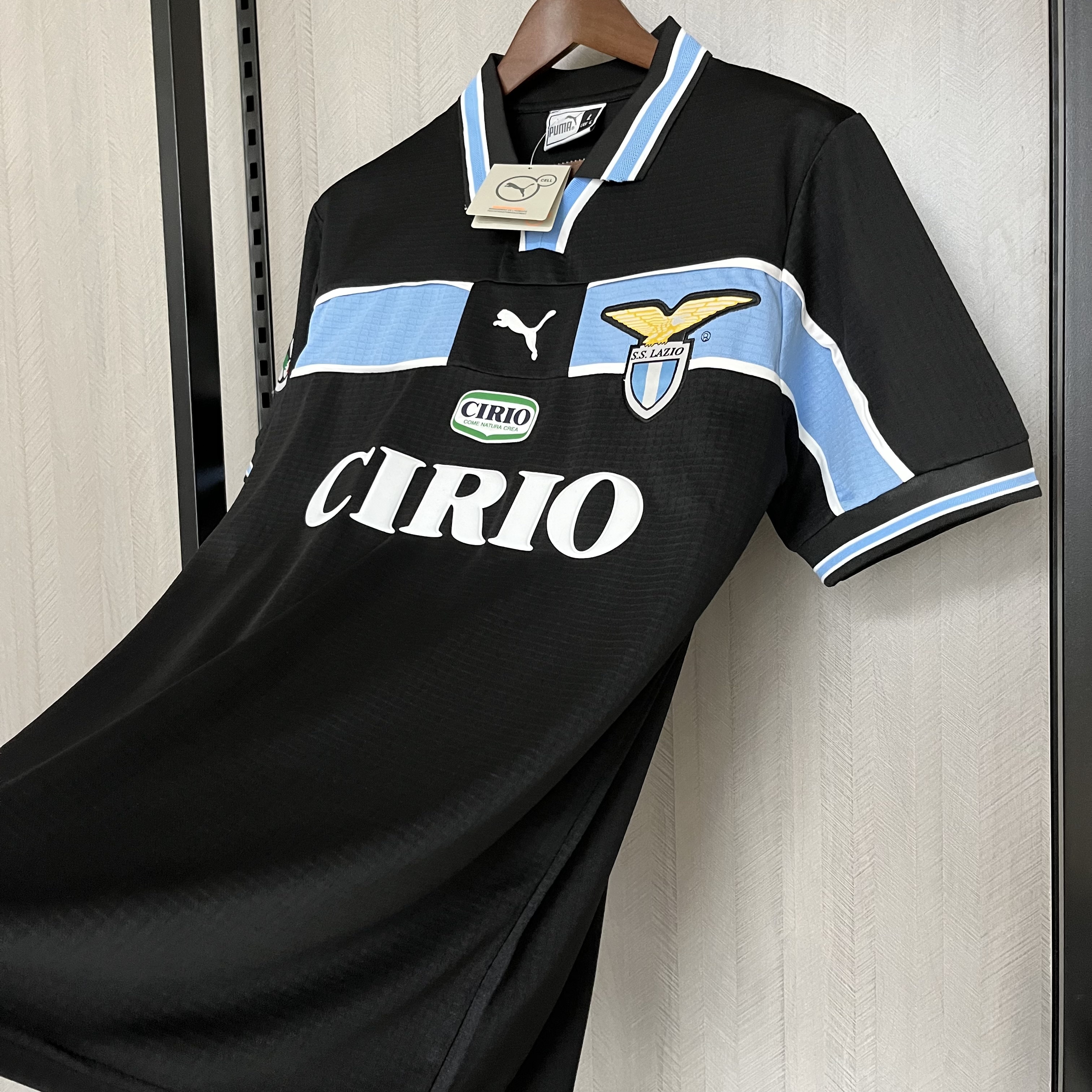 Lazio Mens Retro Away Jersey