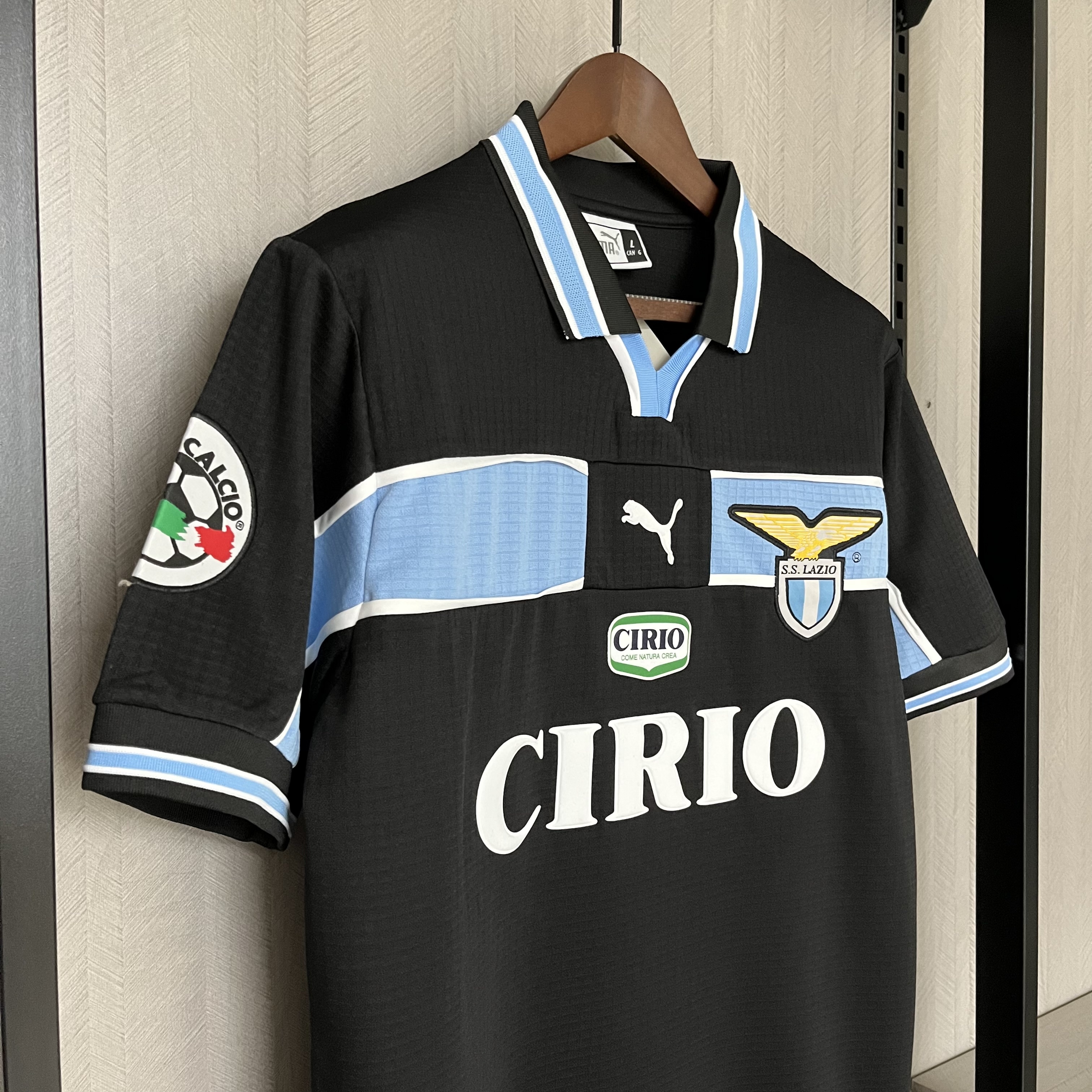 Lazio Mens Retro Away Jersey