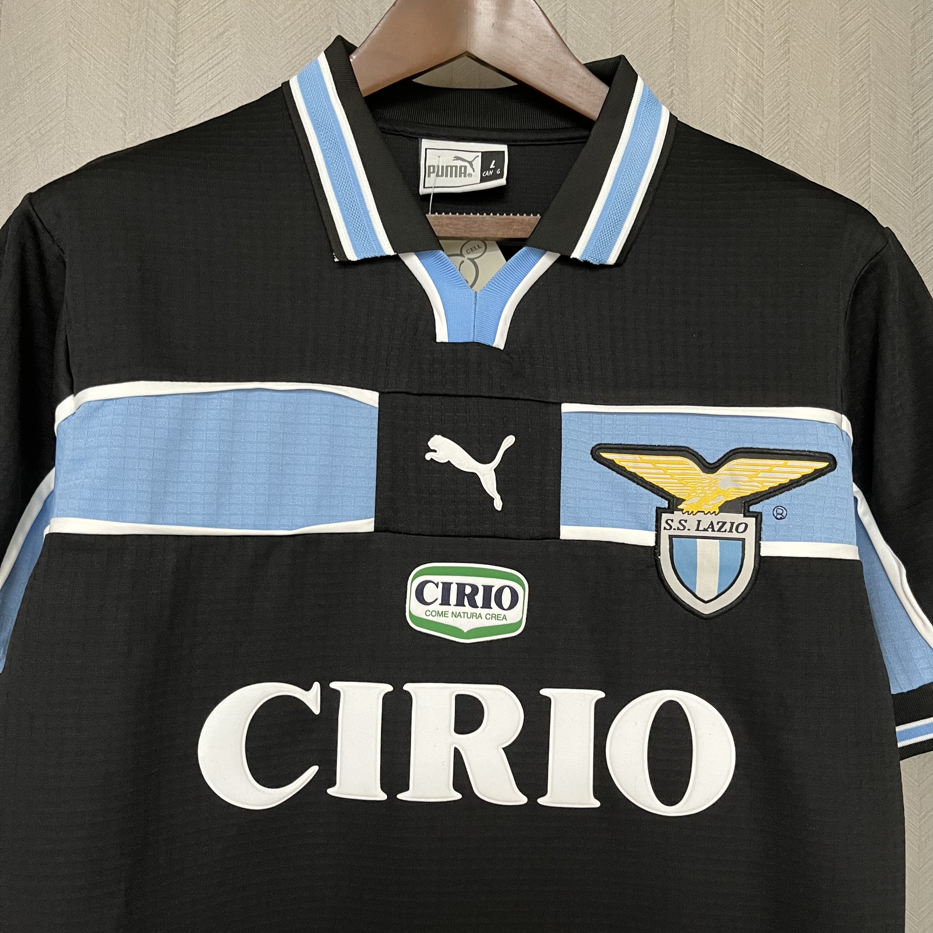 Lazio Mens Retro Away Jersey