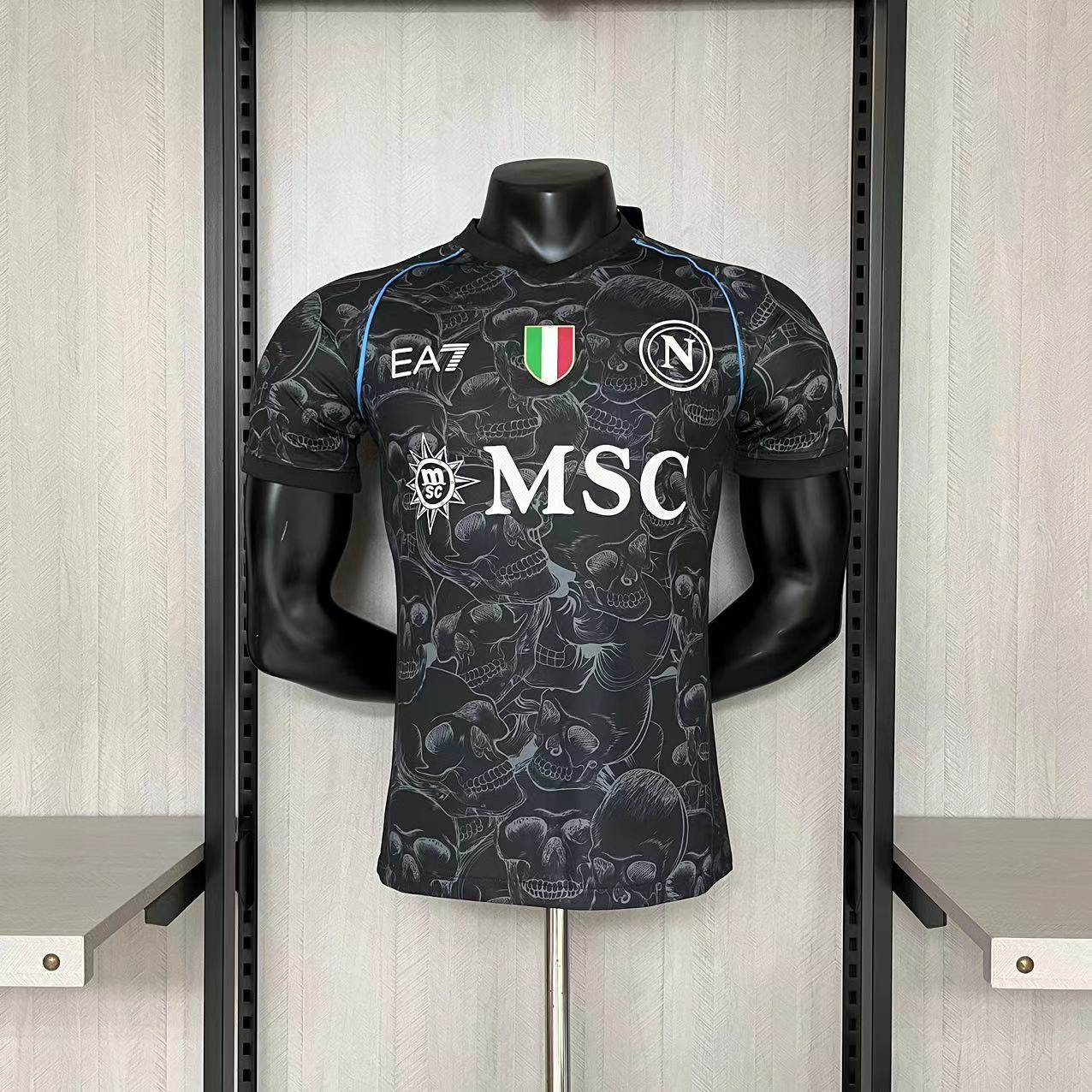 Napoli Mens Player Version Black Special Edition Jersey