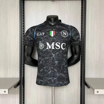 Napoli Mens Player Version Black Special Edition Jersey 01