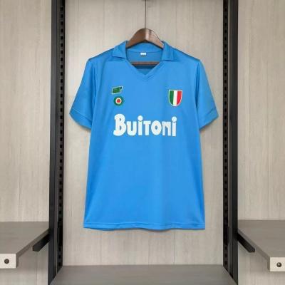 Napoli Mens Retro Home Design 2 Jersey 01
