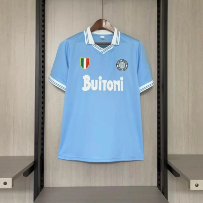 Napoli Mens Retro Home Jersey 01