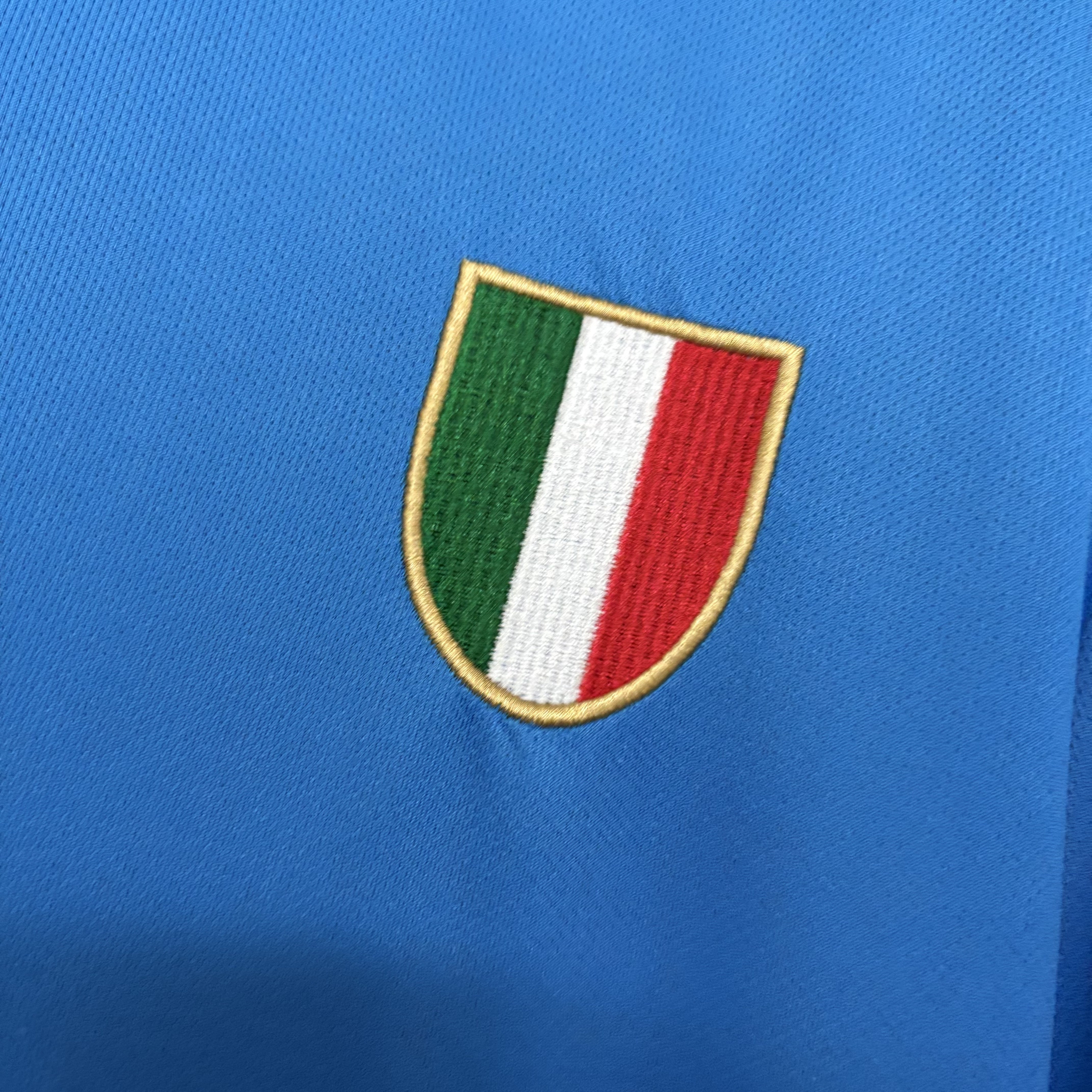 Napoli Mens Retro Long Sleeve Home Jersey