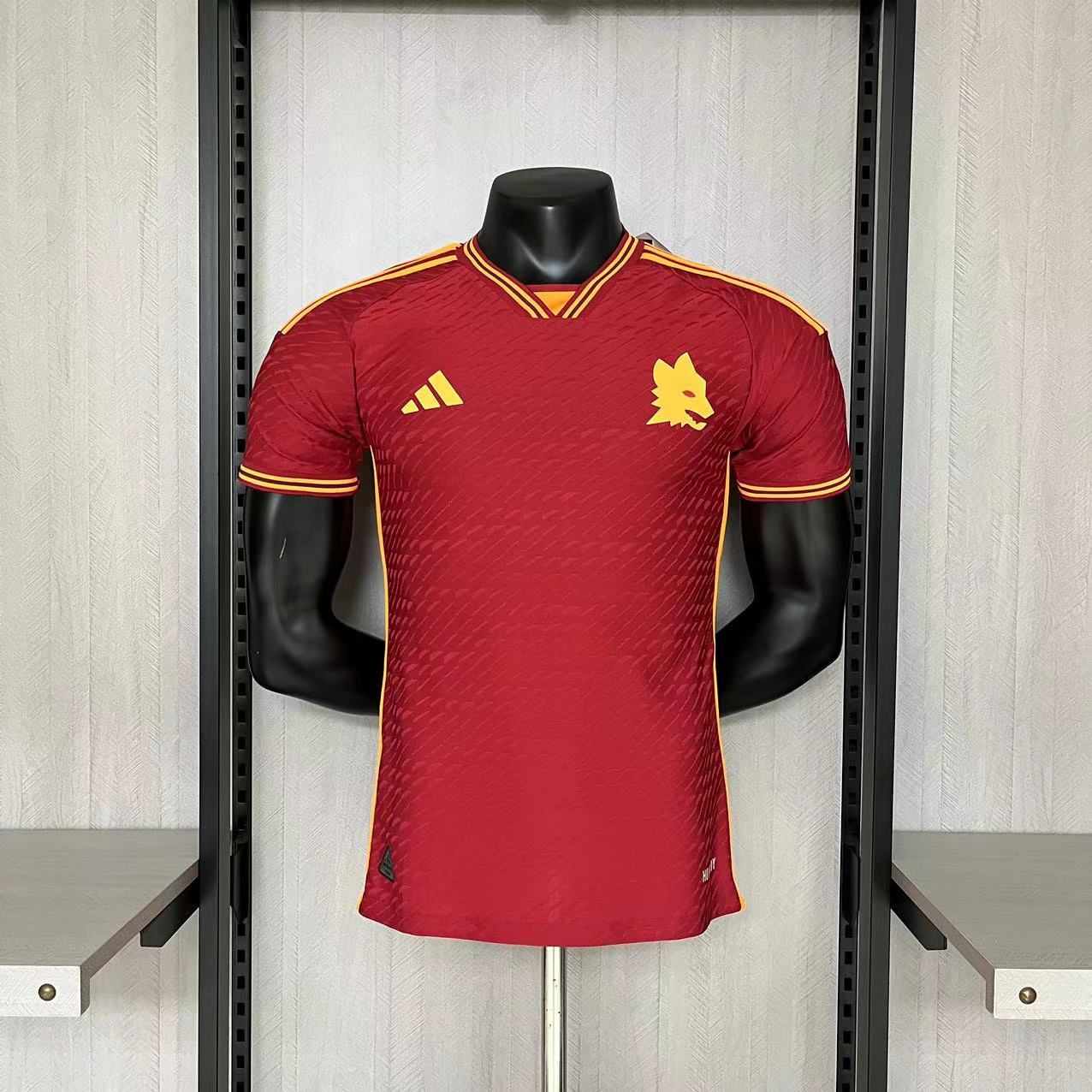 Roma Mens Player Version Home Jersey
