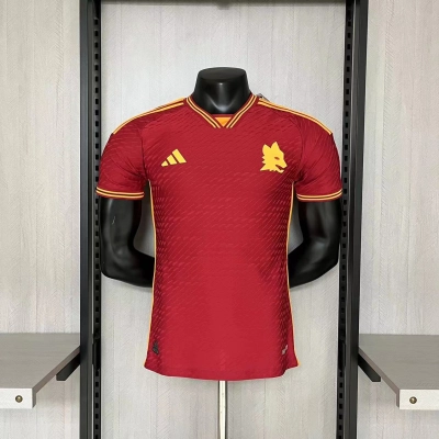Roma Mens Player Version Home Jersey 01