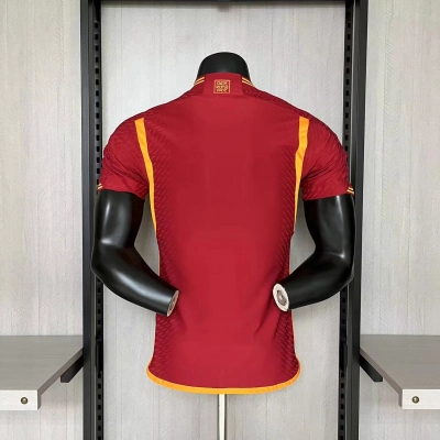 Roma Mens Player Version Home Jersey 02