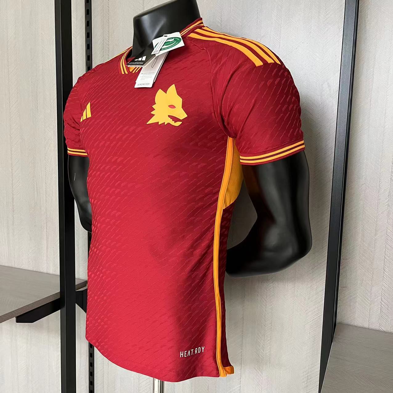 Roma Mens Player Version Home Jersey