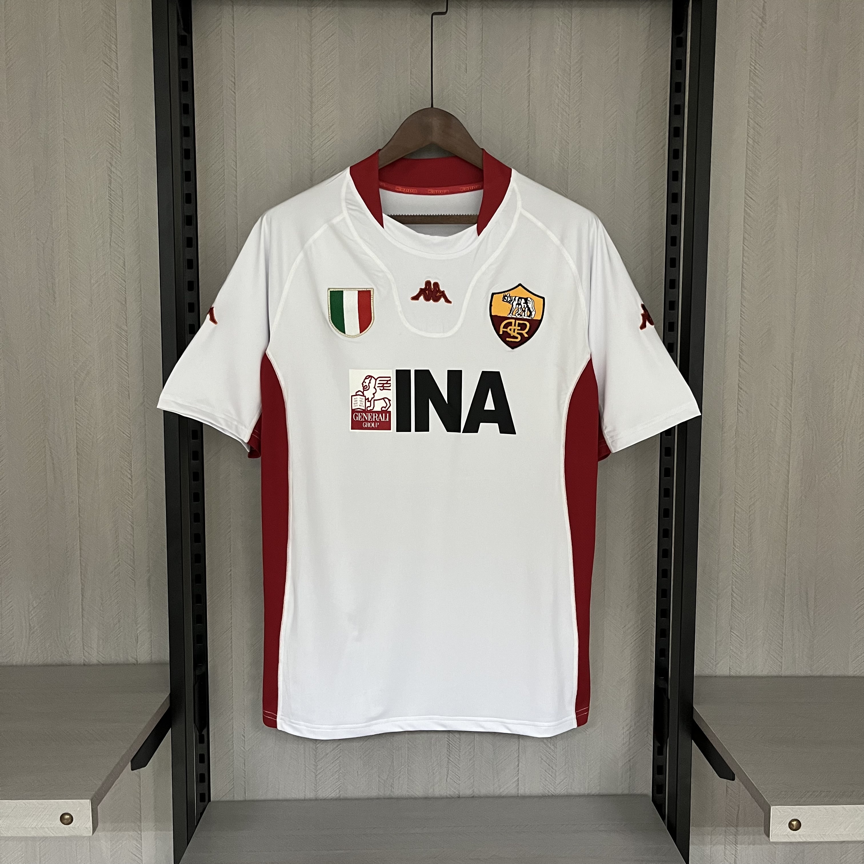 Roma Mens Retro Away Jersey