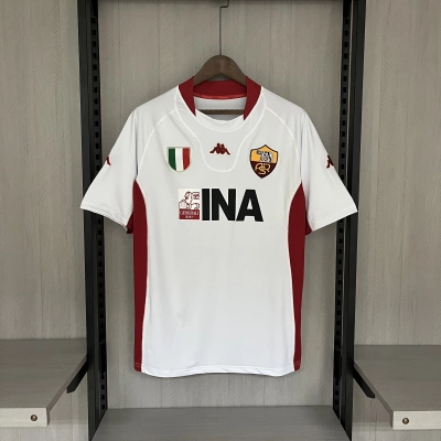 Roma Mens Retro Away Jersey 01