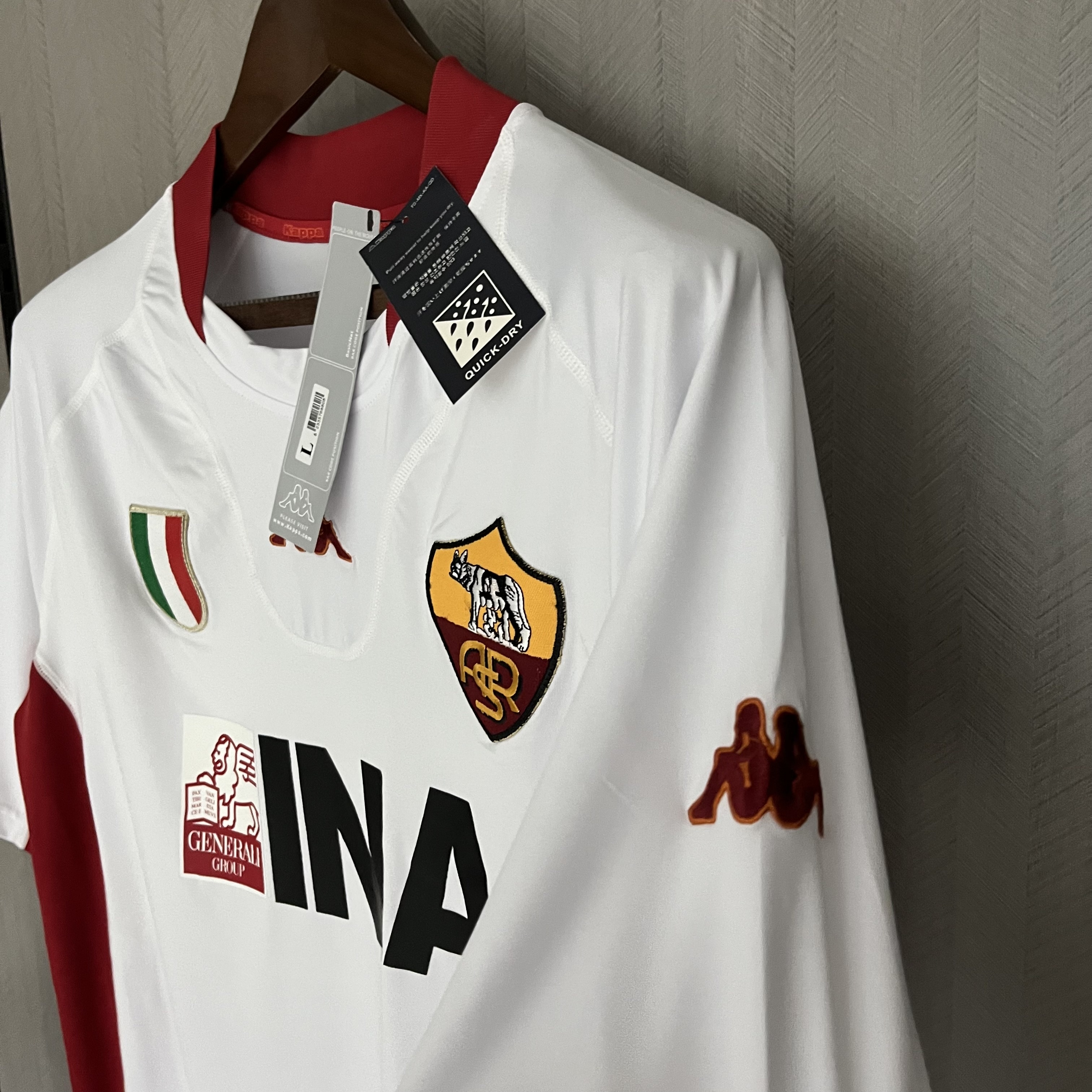 Roma Mens Retro Away Jersey
