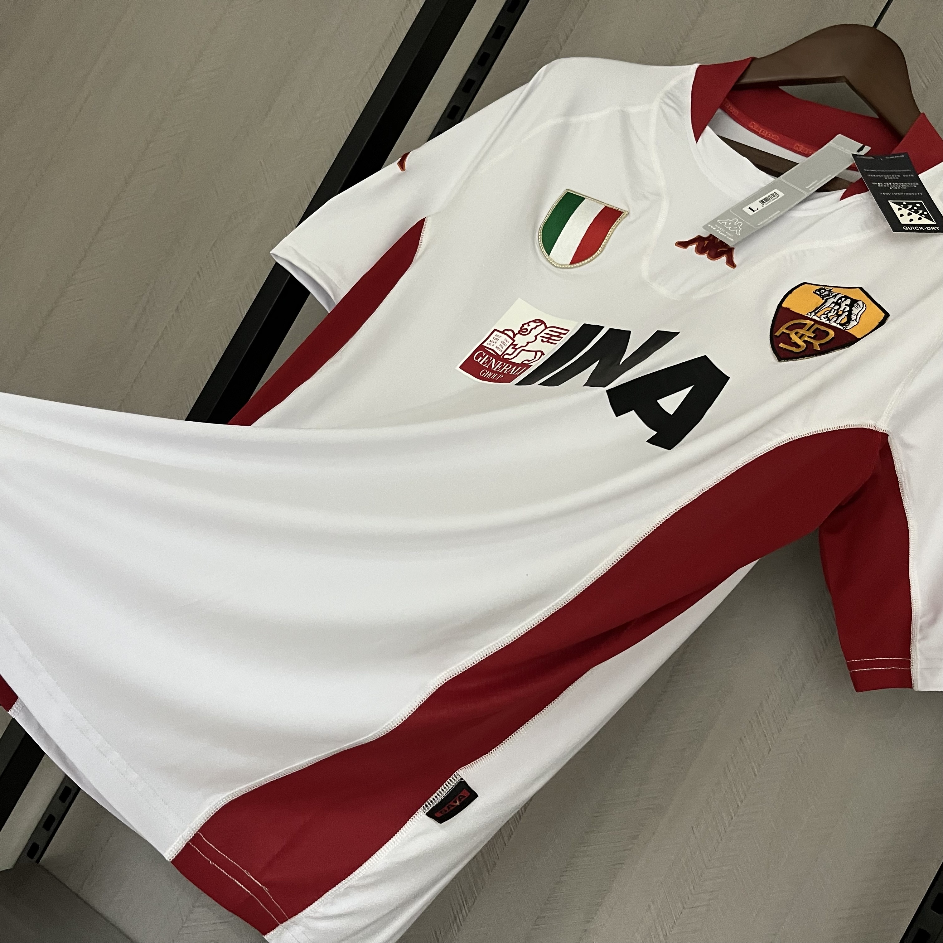 Roma Mens Retro Away Jersey