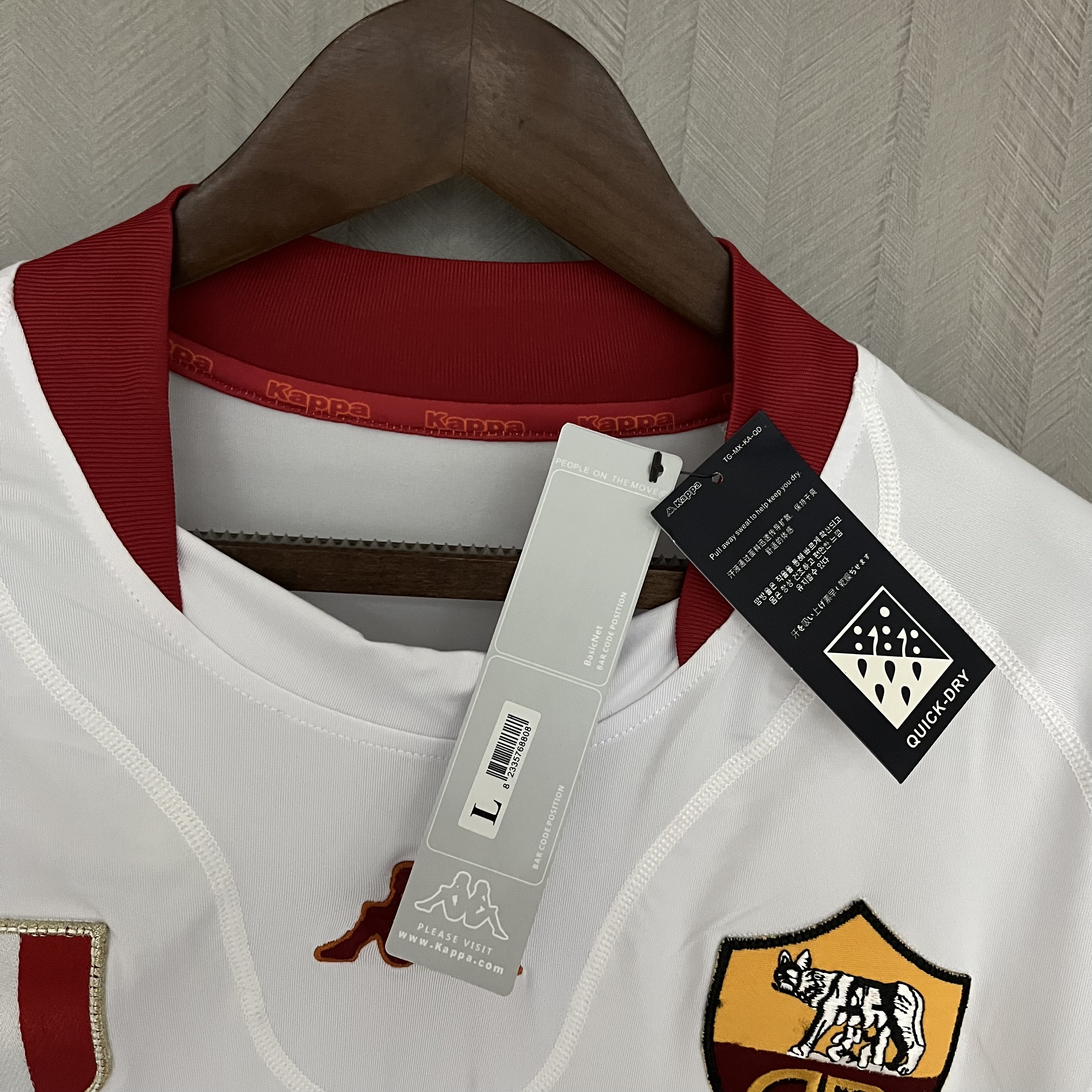 Roma Mens Retro Away Jersey