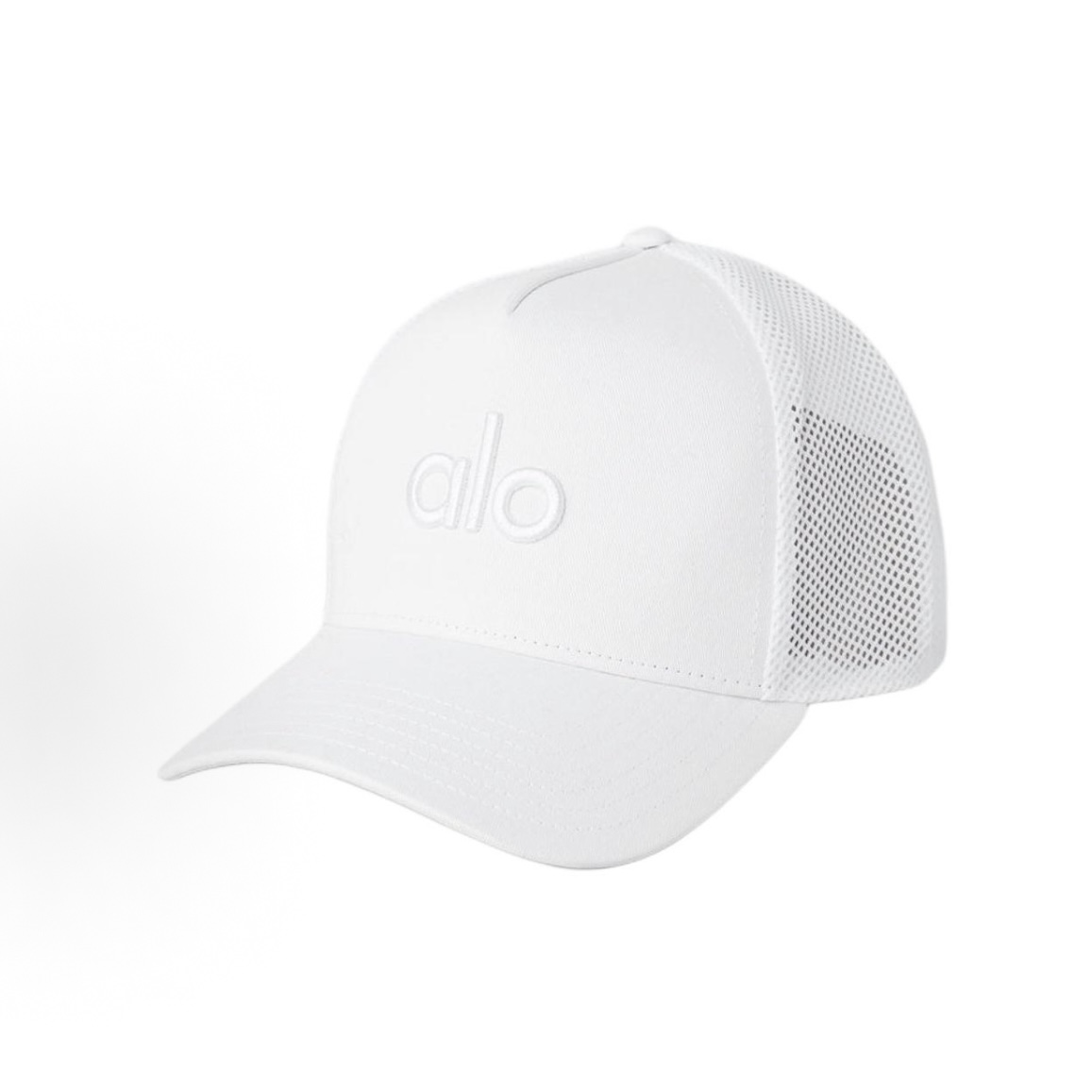 Alo Yoga District Trucker Hat White White