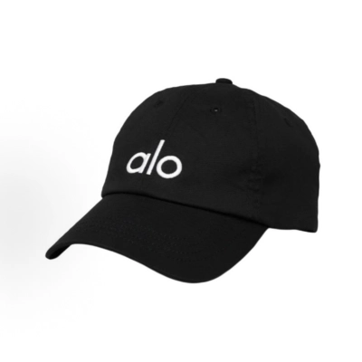 Alo Yoga Off-Duty Cap Black White 01