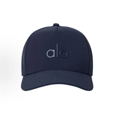 Alo Yoga Performance District Trucker Hat Navy 02