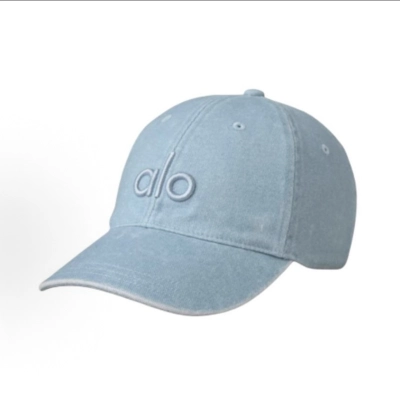 Alo Yoga Washed Off-Duty Cap Light Denim 01