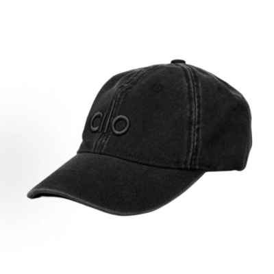 Alo Yoga Washed Off-Duty Cap Vintage Black 01