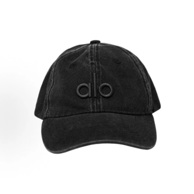 Alo Yoga Washed Off-Duty Cap Vintage Black 02