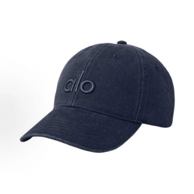Alo Yoga Washed Off-Duty Cap Vintage Navy 01