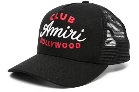AMIRI Club Amiri Trucker Cap Black