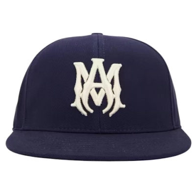 AMIRI MA Fitted Cap Blue 01