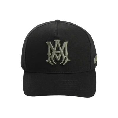 AMIRI Ma Outline Canvas Hat Hat Black 01
