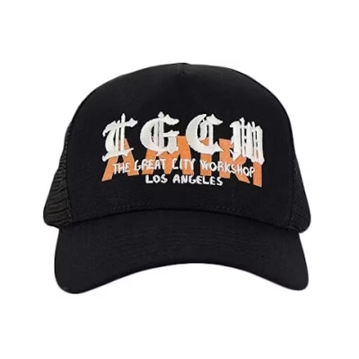 AMIRI T.G.C.W. Trucker Hat Black 01