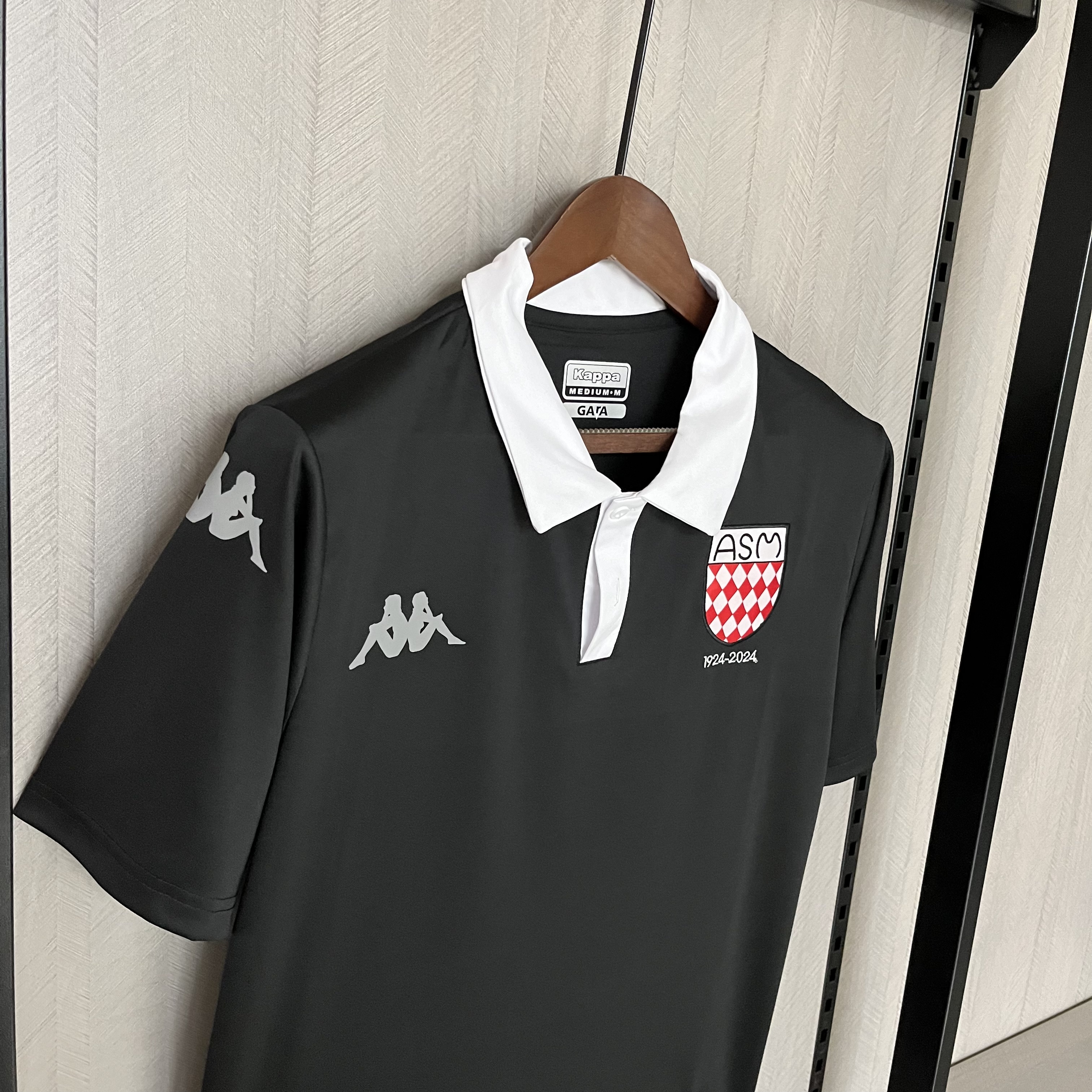 AS Monaco 2025/26 Mens Black 100th Anniversary Jersey