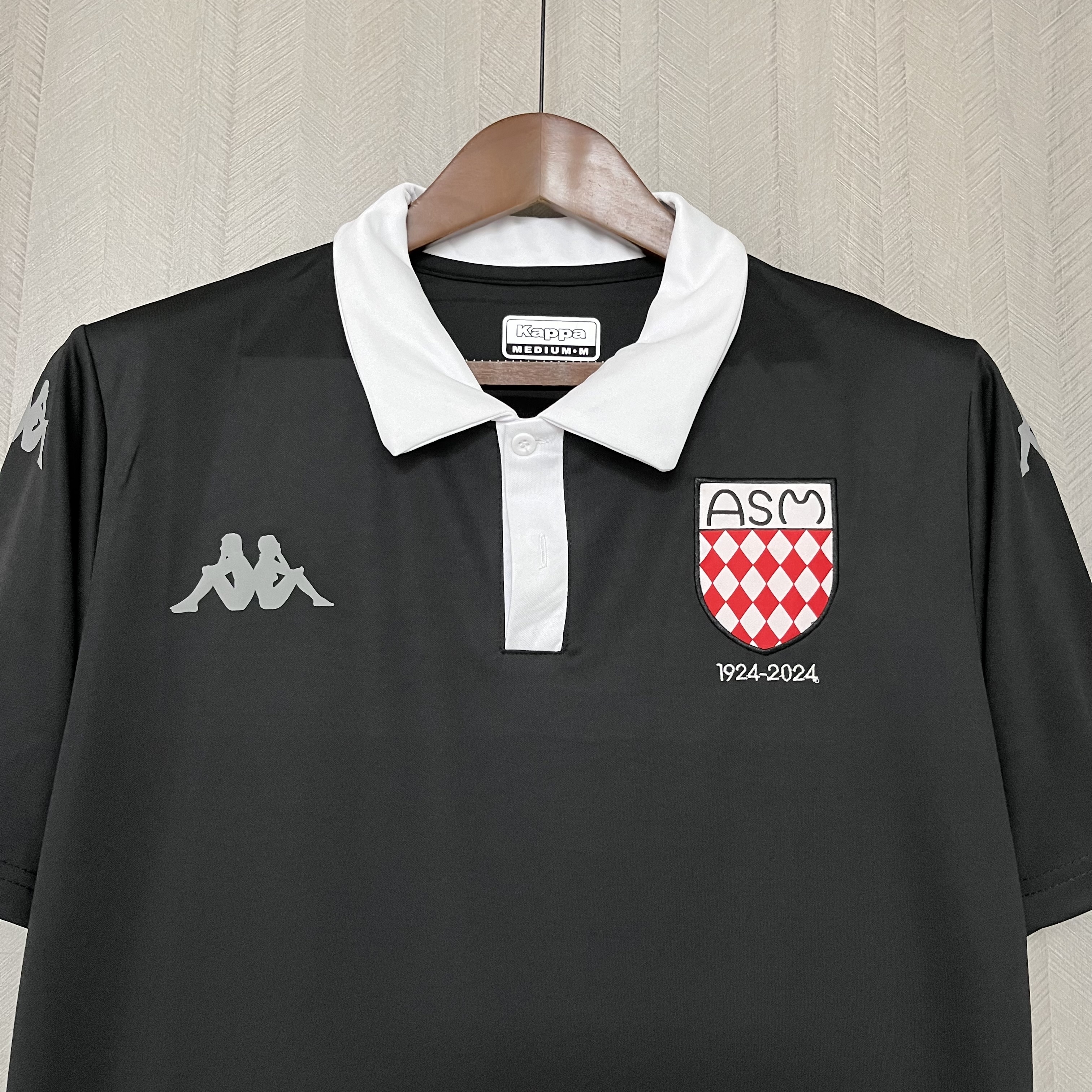AS Monaco 2025/26 Mens Black 100th Anniversary Jersey
