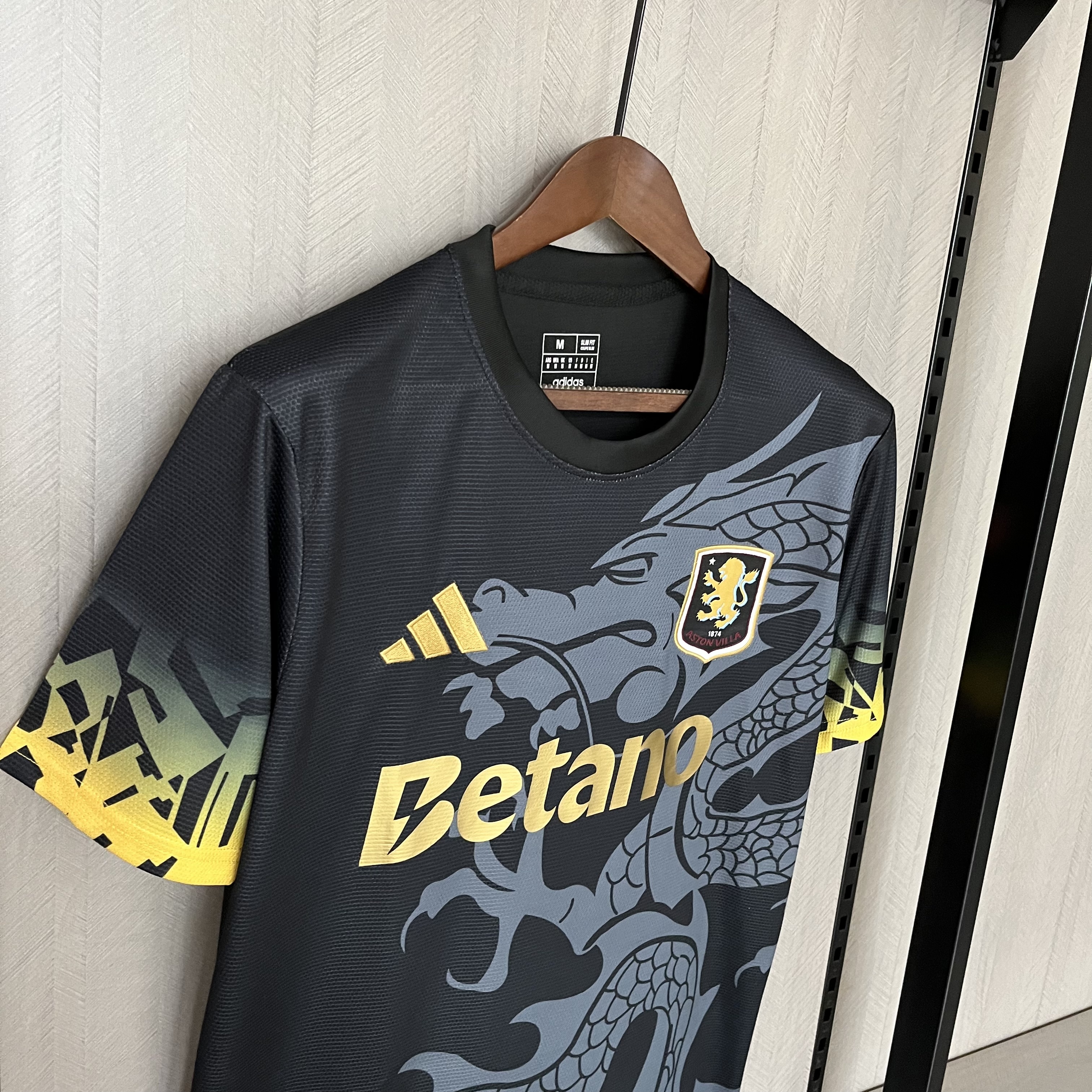 Aston Villa 2025/26 Mens Black Jersey
