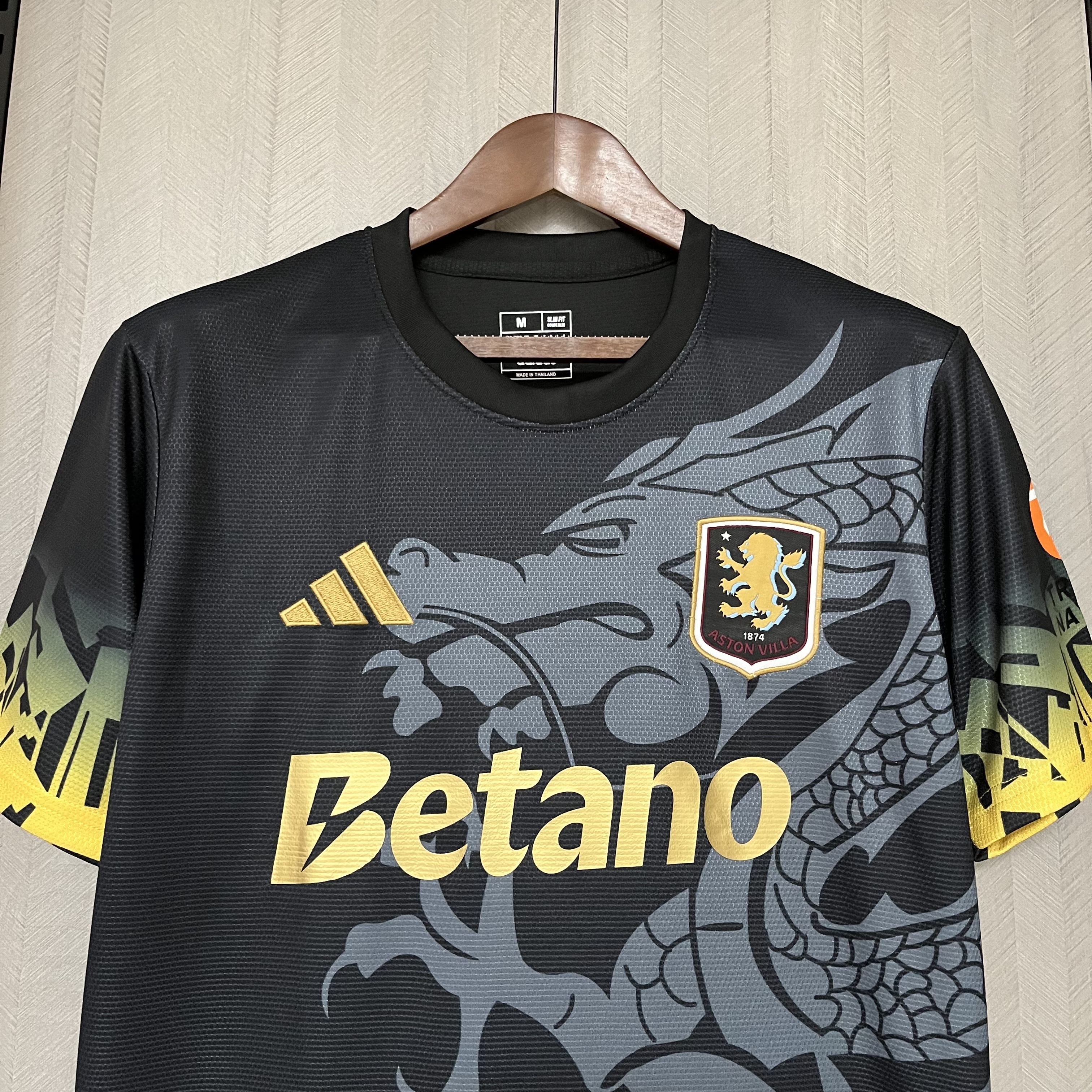Aston Villa 2025/26 Mens Black Jersey